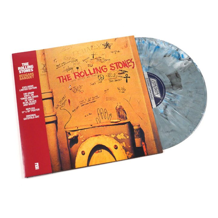 Rolling Stones, The - Beggars Banquet (Grey/Blue/Black Swirl LP Vinyl)