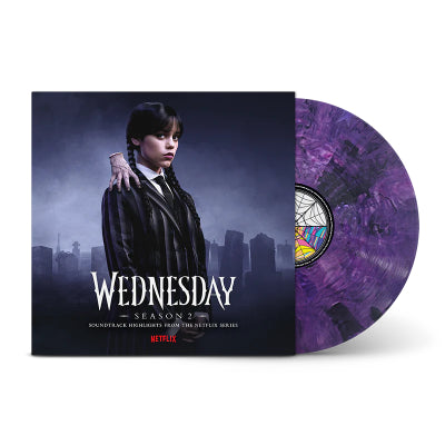 Wednesday Season 2 Soundtrack (Purple & Black Blended Transparent Vinyl)