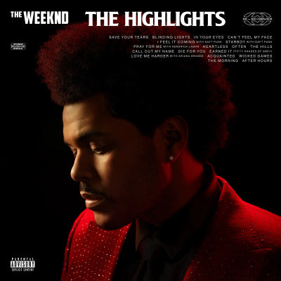 Weeknd, The - The Highlights (Red Sparkle Coloured 2LP Vinyl)