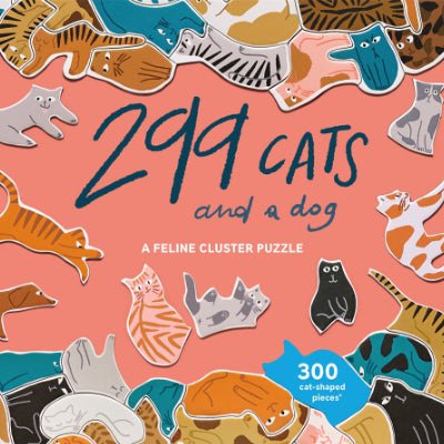 299 Cats (and A Dog) A Feline Cluster Puzzle - Happy Valley Léa Maupetit Jigsaw Puzzle