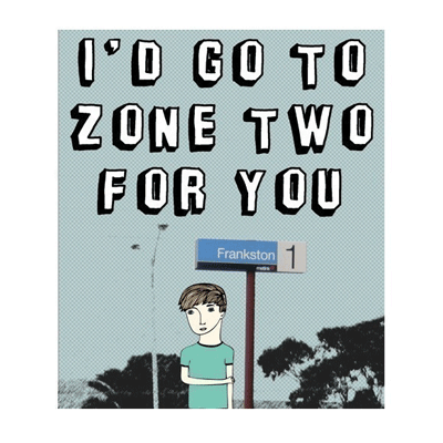 Able & Game Card - I'd Go To Zone Two For You - Happy Valley Able & Game Card