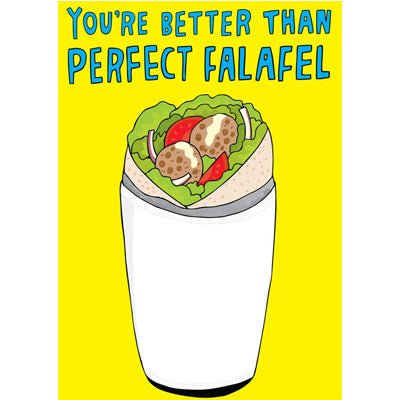Able & Game Card - You're Better Than Perfect Falafel - Happy Valley Able & Game Card