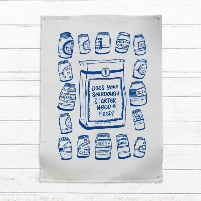Able & Game Tea Towel - Does Your Sourdough Starter Need A Feed? - Happy Valley Able & Game Tea Towel