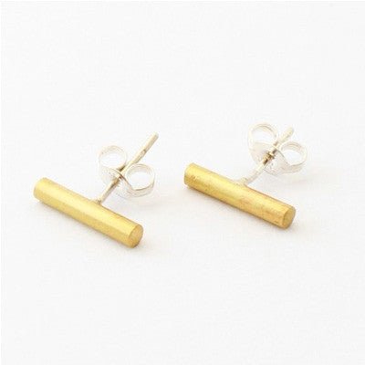 Anna Varendorff Brass Earrings - Small Bar - Happy Valley Anna Varendorff Necklace