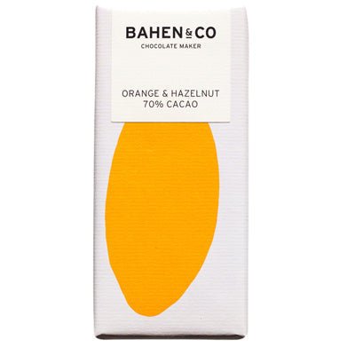 Bahen & Co Chocolate - Orange & Hazelnut 70% Cacao - Happy Valley Bahen & Co Chocolate