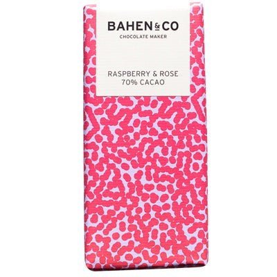 Bahen & Co Chocolate - Raspberry & Rose 70% Cacao - Happy Valley Bahen & Co Chocolate