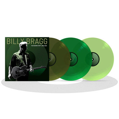 Bragg, Billy - Roaring Forty: 1983-2023 (Limited Deluxe Green Coloured 3LP Vinyl)