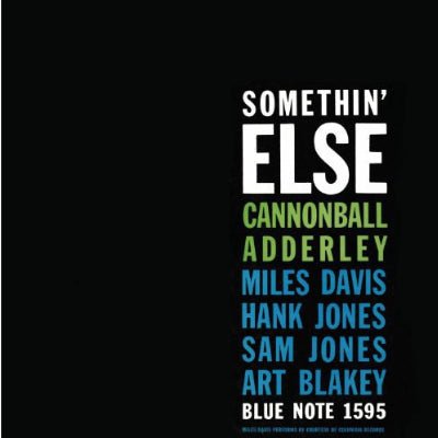 Cannonball Adderley ‎- Somethin' Else (Blue Coloured Vinyl) - Happy Valley Cannonball Adderley Vinyl