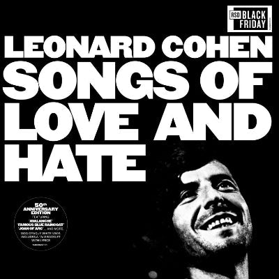 Cohen, Leonard - Songs of Love and Hate (RSD Black Friday 50th Anniversary White Coloured Vinyl) - Happy Valley Leonard Cohen Vinyl
