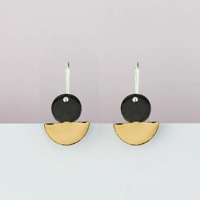 Erin Lightfoot Porcelain Earrings - Black Floats - Happy Valley Erin Lightfoot Earrings