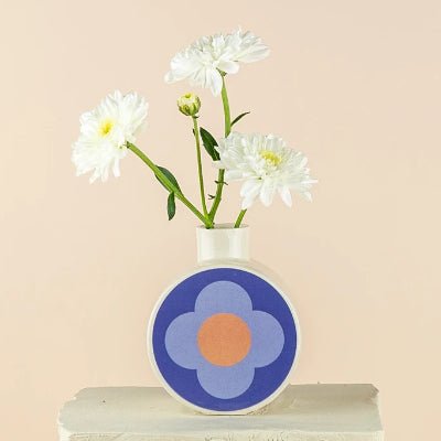 Erin Lightfoot Porcelain Vase - Field Flowers Bud Design - Happy Valley Erin Lightfoot Ceramics