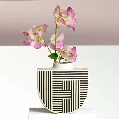 Erin Lightfoot Porcelain Vase - Lines Boat Design - Happy Valley Erin Lightfoot Ceramics