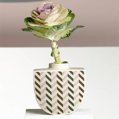 Erin Lightfoot Porcelain Vase - Ziggy Boat Design - Happy Valley Erin Lightfoot Ceramics