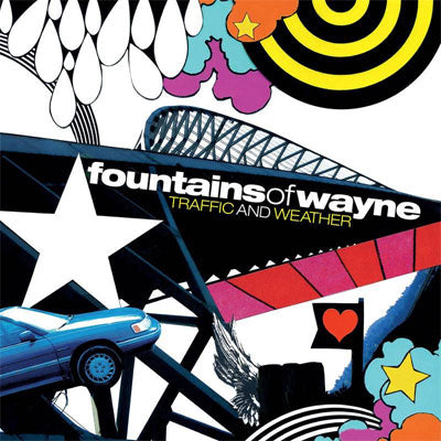FOUNTAINS OF WAYNE - 'TRAFFIC & WEATHER' (GOLD WITH BLACK SWIRL BLACK FRIDAY VINYL)