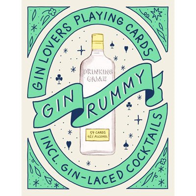 Gin Rummy : Gin Lovers Playing Cards - Happy Valley Emma Stokes Games
