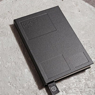 Gracious Minds Recycled Stone Paper Notebook - Black Canvas - Happy Valley Gracious Minds Notebook