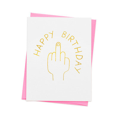 Ashkahn Card - Happy Birthday Finger