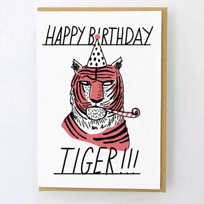 Hello Lucky Card - Happy Birthday Tiger - Happy Valley Hello Lucky Card