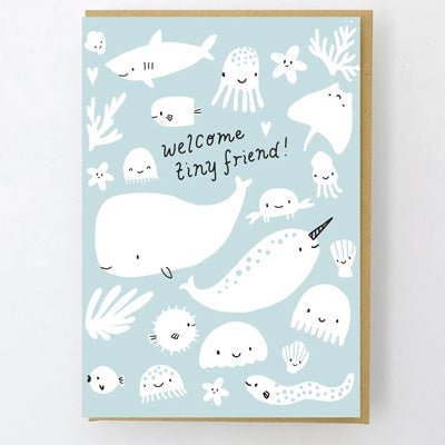 Hello Lucky Card - Welcome Tiny Friend - Happy Valley Hello Lucky Card
