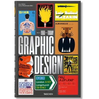 History of Graphic Design - Volume 2: 1960-Today - Happy Valley Jens Muller, Julius Wiedemann Book