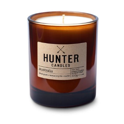 Hunter Candles - Blue Gum, Lemon Myrtle & Wattle: Australia - Happy Valley Hunter Candles Candle