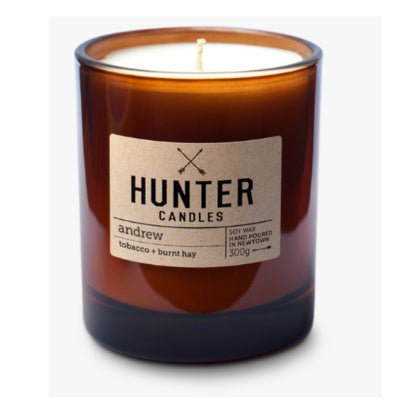 Hunter Candles - Tobacco & Burnt Hay: Andrew - Happy Valley Hunter Candles Candle