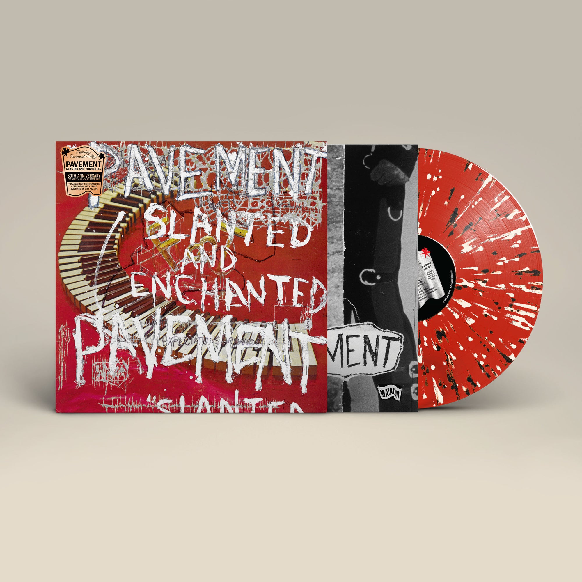 Pavement - Slanted and Enchanted (Limited Edition Red With Black/White Splatter Coloured Vinyl)