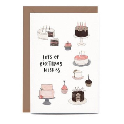 In The Daylight Card - Lots Of Birthday Wishes Cakes - Happy Valley In The Daylight Card