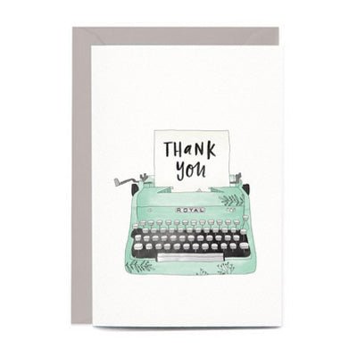In The Daylight Card - Thank You Typewriter - Happy Valley In The Daylight Card