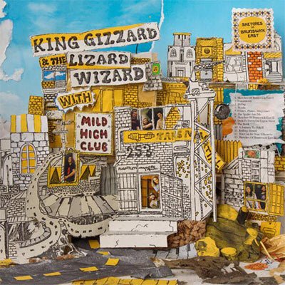 King Gizzard & The Lizard Wizard - Sketches Of Brunswick East (Yellow With Sky Blue Splatter Vinyl) - Happy Valley King Gizzard & The Lizard Wizard Vinyl