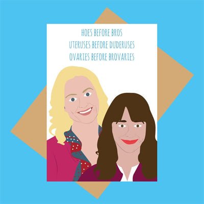 Meet Me In Shermer Card - Hoes Before Bros Parks & Recreation - Happy Valley Meet Me In Shermer Card