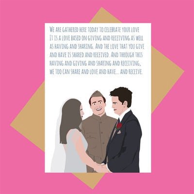 Meet Me In Shermer Card - We Are Gathered...Wedding Friends - Happy Valley Meet Me In Shermer Card