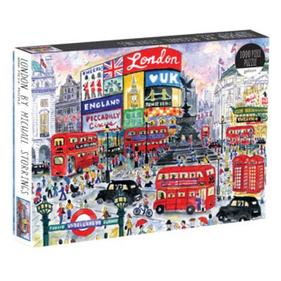 Michael Storrings London Jigsaw 1000 Piece Puzzle - Happy Valley Galison, Michael Storrings Jigsaw Puzzle