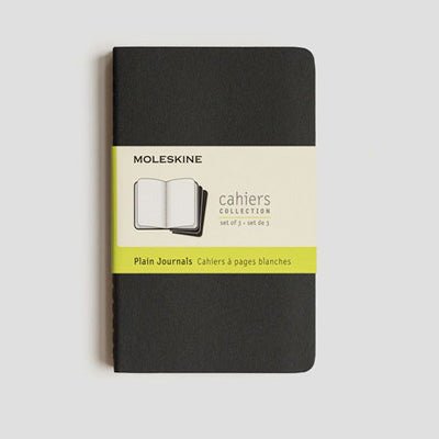 Moleskine Notebook - Cahier Pocket Plain Black (Set of 3) - Happy Valley Moleskine Notebook