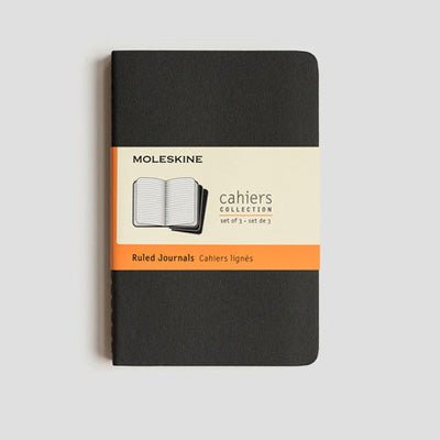 Moleskine Notebook - Cahier Pocket Ruled Black (Set of 3) - Happy Valley Moleskine Notebook