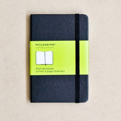Moleskine Notebook - Classic Hard Cover Pocket Plain Black - Happy Valley Moleskine Notebook