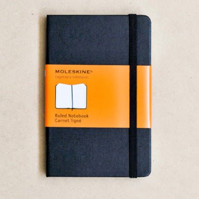 Moleskine Notebook - Classic Hard Cover Pocket Ruled Black - Happy Valley Moleskine Notebook