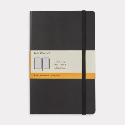 Moleskine Notebook - Classic Soft Cover Large Ruled Black - Happy Valley Moleskine Notebook