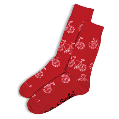 Otto & Spike Socks - Bike (Red)
