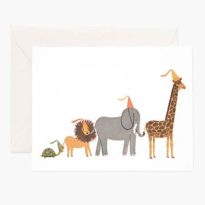 Rifle Paper Co Card - Animal Party Parade - Happy Valley Rifle Paper Co. Card