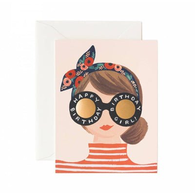 Rifle Paper Co Card - Happy Birthday Girl - Happy Valley Rifle Paper Co. Card