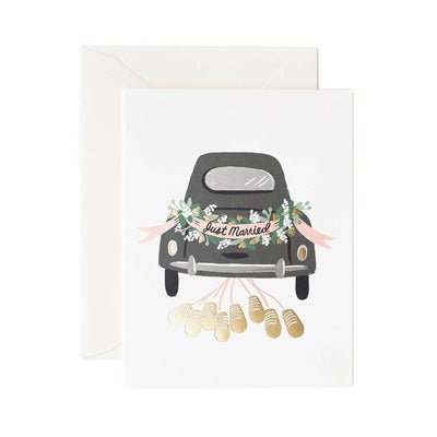 Rifle Paper Co Card - Just Married Car - Happy Valley Rifle Paper Co. Card