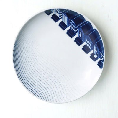 Skimming Stones Porcelain Plate - Bathing Boxes - Happy Valley Skimming Stones Porcelain Plates