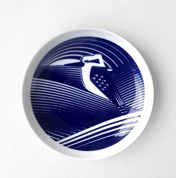 Skimming Stones Porcelain Plate - Laughing Kookaburra - Happy Valley Skimming Stones Porcelain Plates