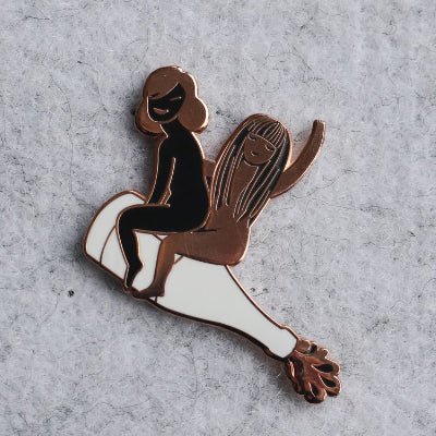 Surfing Sloth Pins - Bubbles Rose - Happy Valley Surfing Sloth Pins