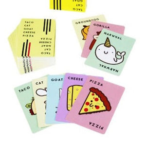Taco Cat Goat Cheese Pizza Card Game - Happy Valley Taco Cat Goat Cheese Pizza Playing Cards
