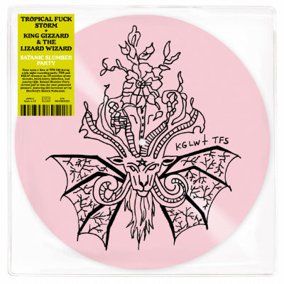 Tropical Fuck Storm & King Gizzard & the Lizard Wizard - Satanic Slumber Party (Limited Silkscreened Pink Coloured 12” Vinyl)
